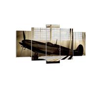 Impression sur Toile 160x85cm Tableaux Image Airplain Hangar vol historique