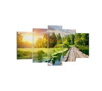 Impression sur Toile 160x85cm Tableaux Image architecture promenade Swan Paysage