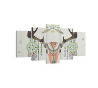 Impression sur Toile 160x85cm Tableaux Image Deer Mandala spiritualité sauvage
