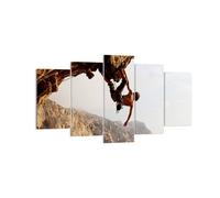 Impression sur Toile 160x85cm Tableaux Image Escalade extrême montagnes Grèce
