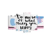 Impression sur Toile 160x85cm Tableaux Image Mots Motivation Heureux message