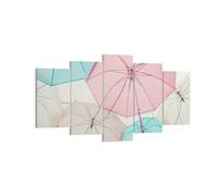Impression sur Toile 160x85cm Tableaux Image Parapluies Ampoule improvisation