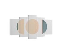 Impression sur Toile 160x85cm Tableaux Image Photo Abstraction Roue Demi-cercle