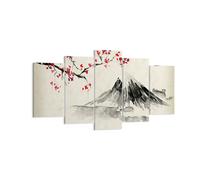 Impression sur Toile 160x85cm Tableaux Image Photo Aquarelle Asie Paysage