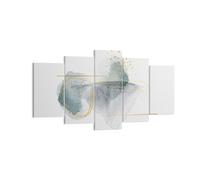 Impression sur Toile 160x85cm Tableaux Image Photo Aquarelle Taches Or