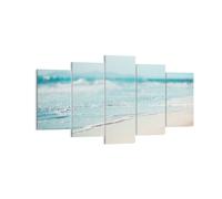 Impression sur Toile 160x85cm Tableaux Image Photo Bord Vague Eau Art Decoration