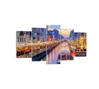 Impression sur Toile 160x85cm Tableaux Image Photo Canal Grande Soir Decoration