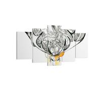 Impression sur Toile 160x85cm Tableaux Image Photo Cher sauvage floral forêt