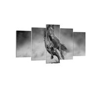 Impression sur Toile 160x85cm Tableaux Image Photo Cheval Galop Dynamique