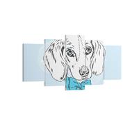 Impression sur Toile 160x85cm Tableaux Image Photo Chien labrador oeil portrait