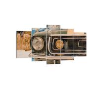 Impression sur Toile 160x85cm Tableaux Image Photo Couverture Ford Mustang