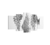 Impression sur Toile 160x85cm Tableaux Image Photo Dessin ange ailes plumes