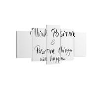 Impression sur Toile 160x85cm Tableaux Image Photo Devise Pensée Positivement
