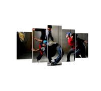 Impression sur Toile 160x85cm Tableaux Image Photo Équilibre danseurs saut
