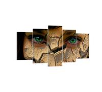 Impression sur Toile 160x85cm Tableaux Image Photo Femme visage peau fissuré