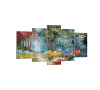 Impression sur Toile 160x85cm Tableaux Image Photo Impressionnisme Nature Forêt