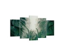 Impression sur Toile 160x85cm Tableaux Image Photo Jungle Feuilles Palmiers