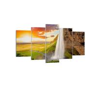 Impression sur Toile 160x85cm Tableaux Image Photo la géologie l'islande Meadow