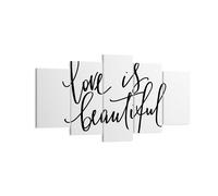 Impression sur Toile 160x85cm Tableaux Image Photo La vie est belle Decoration