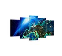 Impression sur Toile 160x85cm Tableaux Image Photo Nuit espace monde vue