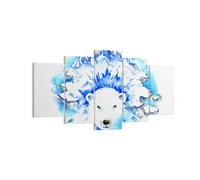 Impression sur Toile 160x85cm Tableaux Image Photo Ours glace hiver arctique