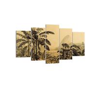 Impression sur Toile 160x85cm Tableaux Image Photo Palmiers Forest Des Pluies