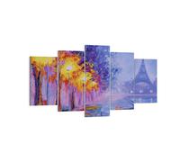 Impression sur Toile 160x85cm Tableaux Image Photo Paris Lanternes Eiffel