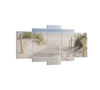 Impression sur Toile 160x85cm Tableaux Image Photo Plage Dune Entrée Decoration