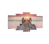 Impression sur Toile 160x85cm Tableaux Image Photo Pont Bois Marche Decoration