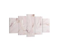 Impression sur Toile 160x85cm Tableaux Image Photo Rose Marbre Renversé