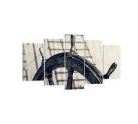 Impression sur Toile 160x85cm Tableaux Image Photo Roue bateau bateau voyage