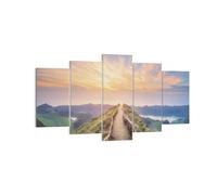 Impression sur Toile 160x85cm Tableaux Image Photo Sentier Montagne Açores
