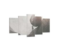 Impression sur Toile 160x85cm Tableaux Image Photo Sisyphe Travail Pierre