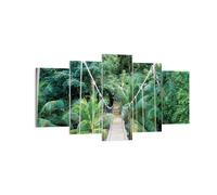Impression sur Toile 160x85cm Tableaux Image Photo Tropique Jungle Pont