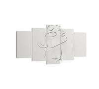 Impression sur Toile 160x85cm Tableaux Image Photo Visage Ligne Esquisse