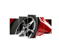 Impression sur Toile 160x85cm Tableaux Image Photo Voiture de sport roue jante