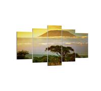 Impression sur Toile 160x85cm Tableaux Image Safari la faune montagne kenya