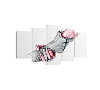 Impression sur Toile 160x85cm Tableaux Les mains les partenariats aide soutien