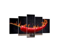 Impression sur Toile 160x85cm Tableaux Piment paprika organique agriculture