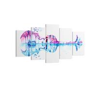 Impression sur Toile 160x85cm Tableaux Violon Marche la pluie les activités