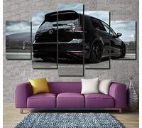 Impression sur Toile 5 Parties Tableau sur Toile Golf MK7 GTI 5 Pieces Tableaux Mur-Impression Artistique-Impression 5 Parties Images sur Toile-Déco Murale-