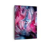 Impression sur Toile 50x70cm Tableaux Image Abstraction chimie cybernétique