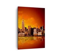 Impression sur Toile 50x70cm Tableaux Image Amérique architecture rue tourisme
