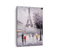 Impression sur Toile 50x70cm Tableaux Image Architecture paris eiffle france