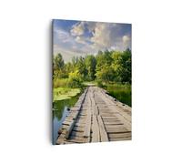 Impression sur Toile 50x70cm Tableaux Image architecture promenade Swan Paysage