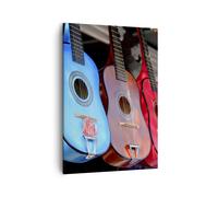Impression sur Toile 50x70cm Tableaux Image Guitare musical instrument mexico