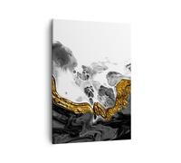 Impression sur Toile 50x70cm Tableaux Image Photo Abstraction Renversé Contraste