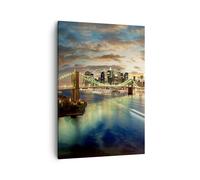 Impression sur Toile 50x70cm Tableaux Image Photo Amérique Architecture New York