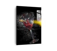 Impression sur Toile 50x70cm Tableaux Image Photo Arme balle verre vigne