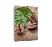 Impression sur Toile 50x70cm Tableaux Image Photo Arôme café plante graine